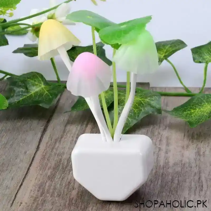 LED Mushroom Romantic Colorful Sensor Plug-in Night Light