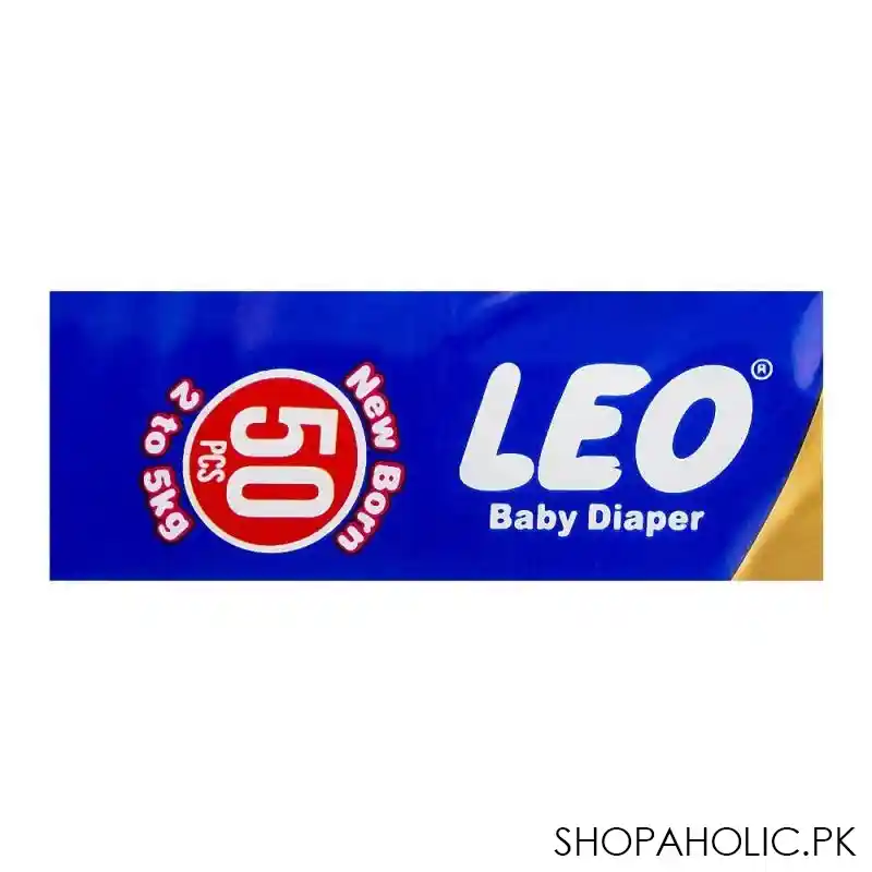 Leo Soft & Dry Baby Diaper Newborn 1, 2-5Kg, 50'S