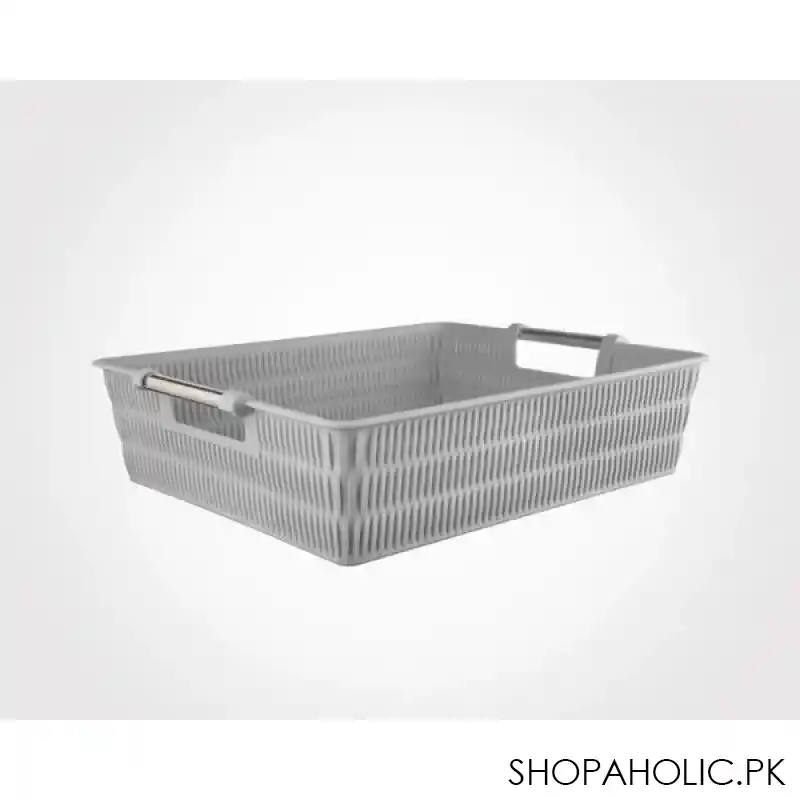 Limon Bamboo Basket With Steel Handle Product Code: 1382