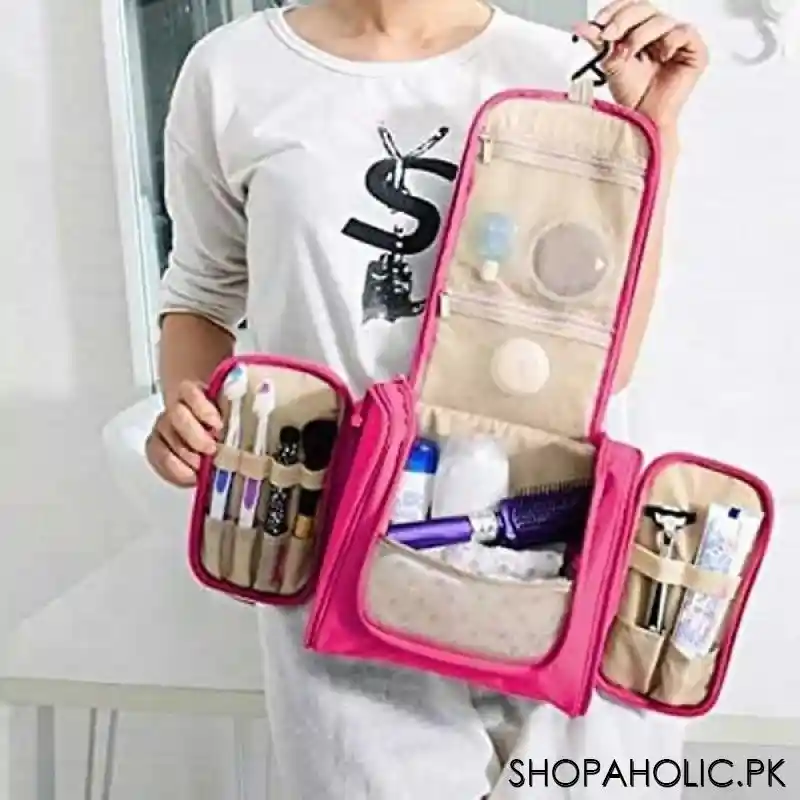 Magnificent Waterproof Travel Toiletry Cosmetic Bag for Women (Random Colour)