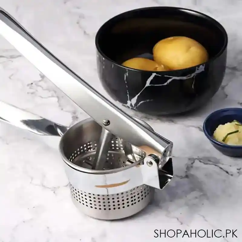 Manual Stainless Steel Potato Masher and Fruit Presser