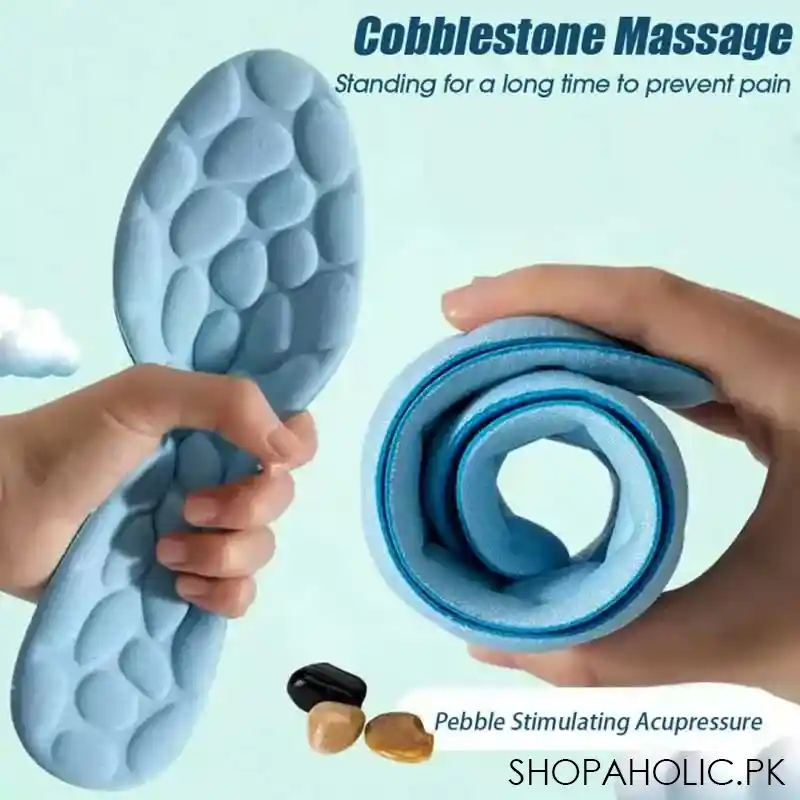 Breathable Massage Memory Foam Insoles with Orthopedic Cushion for Shoes