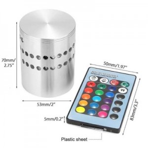 Luminous Wall led Colorful RGB Spiral Hole 3W