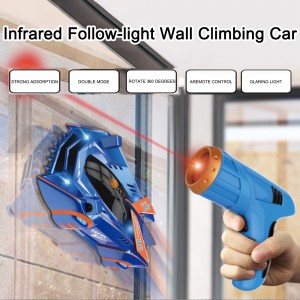 Laser-Guided Real Wall Climbing Car
