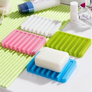 Flexible Silicone Soap And Jewelry Dish Plate Bathroom Accessories