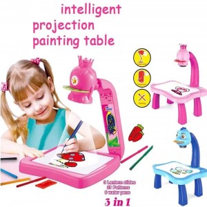 Children Fun And Easy Way To Draw Led Projector Art Drawing Table
