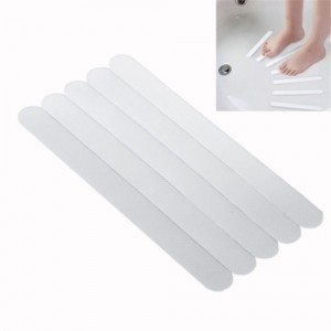 Pack of 12 Kitchen and Bathroom Transparent Anti-Skid Stickers Stair Steps Tape Bathtub Shower Room Anti-Skid Strips