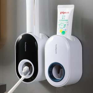 Toothpaste Dispenser Wall Mount for Bathroom Automatic Toothpaste Squeezer