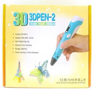 3D Pen Set with LED Display DIY 3D Printing Pen With 9meters ABS/PLA Filament Creative Design Draw Toy for Kids