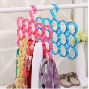 riple Line Hanger Plastic Ring Hanger for Scarf, Shawl, Tie, Belt, Closet Accessory Wardrobe Organizer