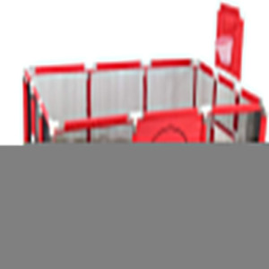 Extra Large Playpen | Play Yard for Babies | Football | Basketball | Red