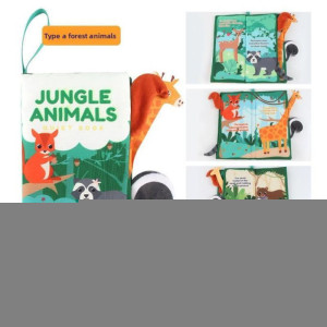 Learning Soft Book for Toddlers | Baby 3D Cloth Book | Jungle Animals