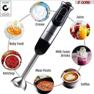 New Stainless Steel 4 blades Electric hand blender