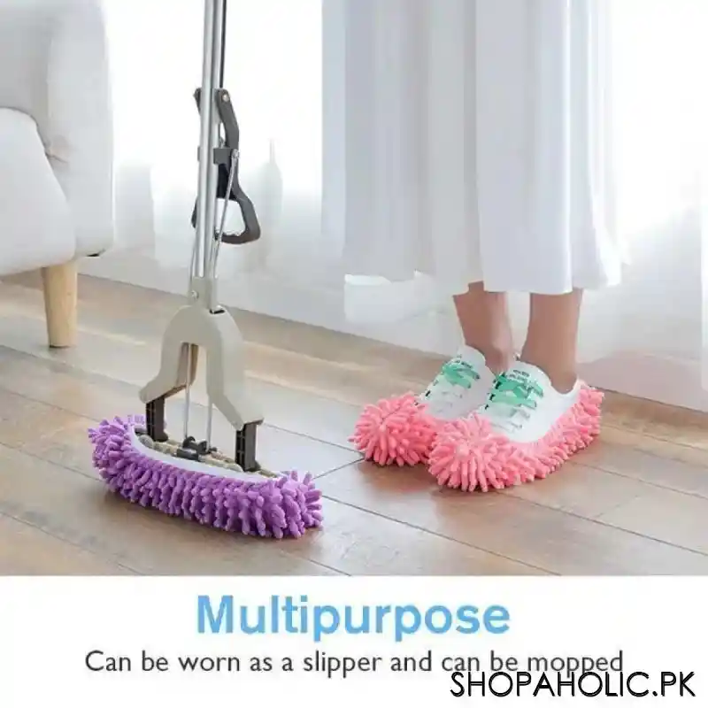 Microfiber Dust Mop Slipper Foot Cover (Pair)