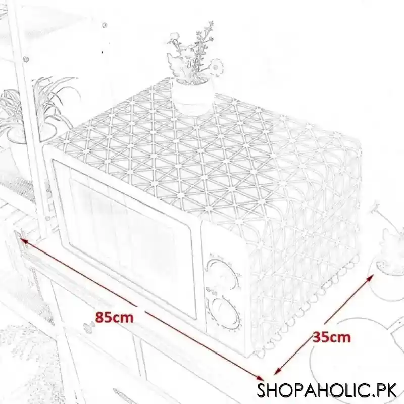 Microwave Oven Cover (Size: 85 x 35cm)