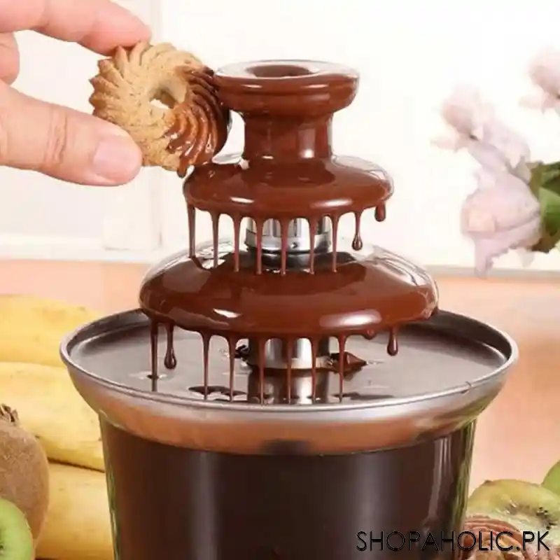 Mini 3-Tier Stainless Steel Chocolate Fountain Machine for Party