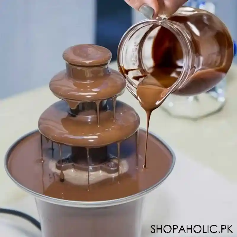 Mini 3-Tier Stainless Steel Chocolate Fountain Machine for Party