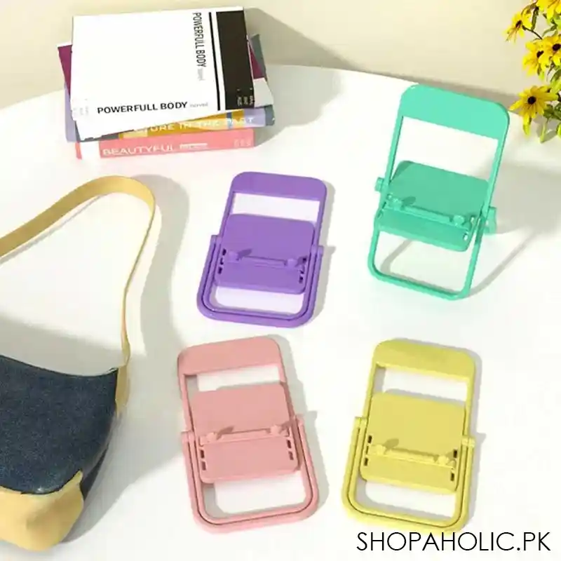 Mini Chair Shape Portable Mobile Phone Stand Holder
