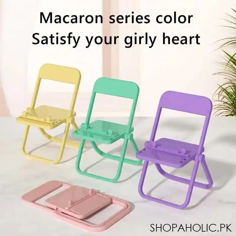 Mini Chair Shape Portable Mobile Phone Stand Holder