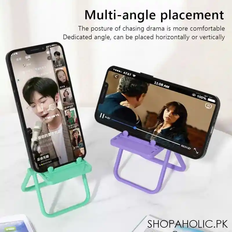 Mini Chair Shape Portable Mobile Phone Stand Holder