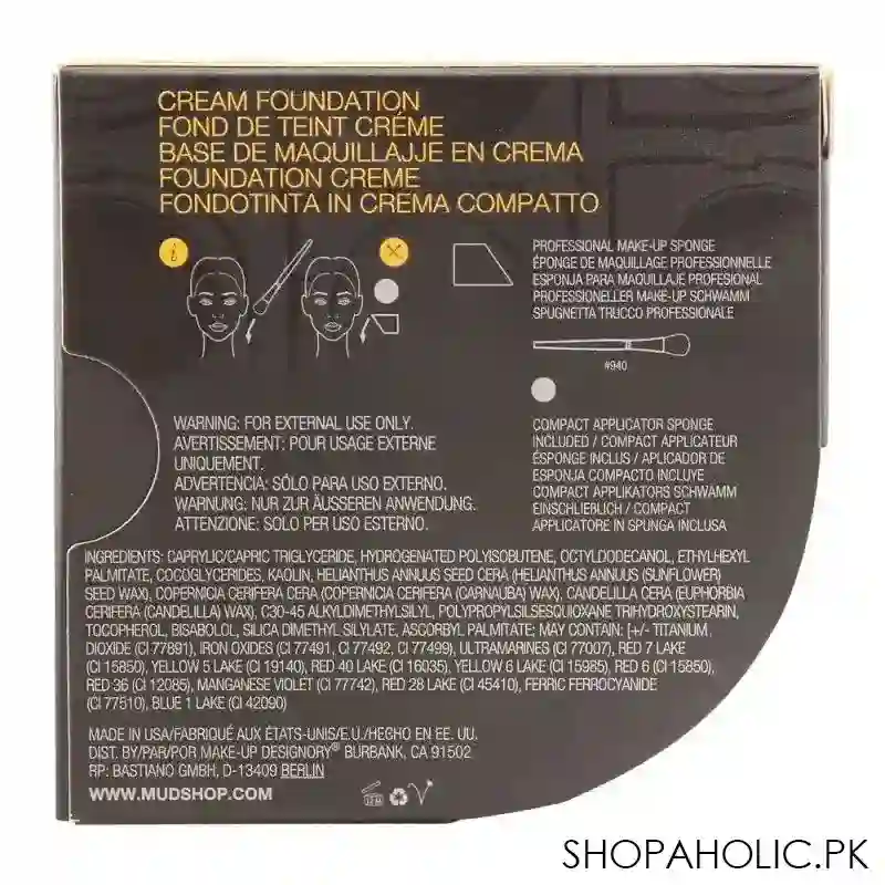 MUD Makeup Designory Cream Foundation Compact, CB2