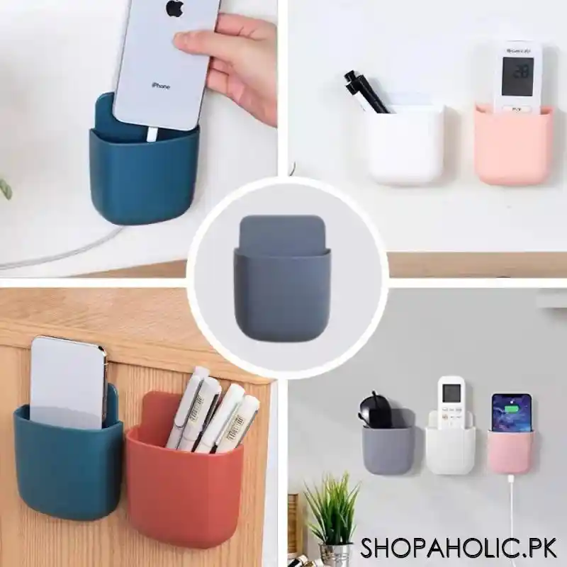 Multifunction Wall-Mounted Mobile Phone Plug Holder
