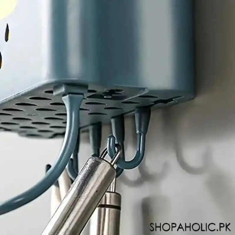 Multifunctional Wall Mounted Drain Cutlery Storage Rack