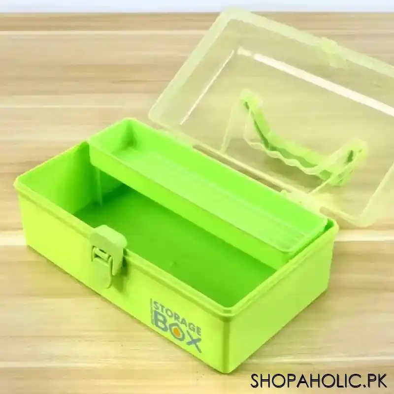 Multipurpose Medicine Storage Box with Removable Tray