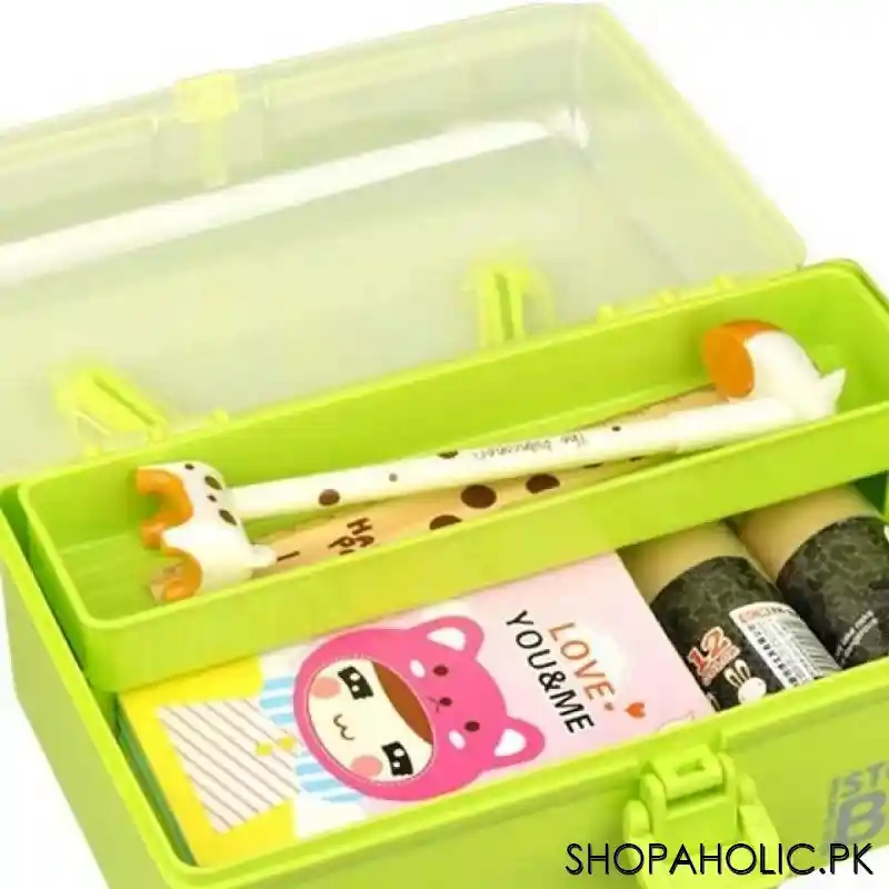 Multipurpose Medicine Storage Box with Removable Tray