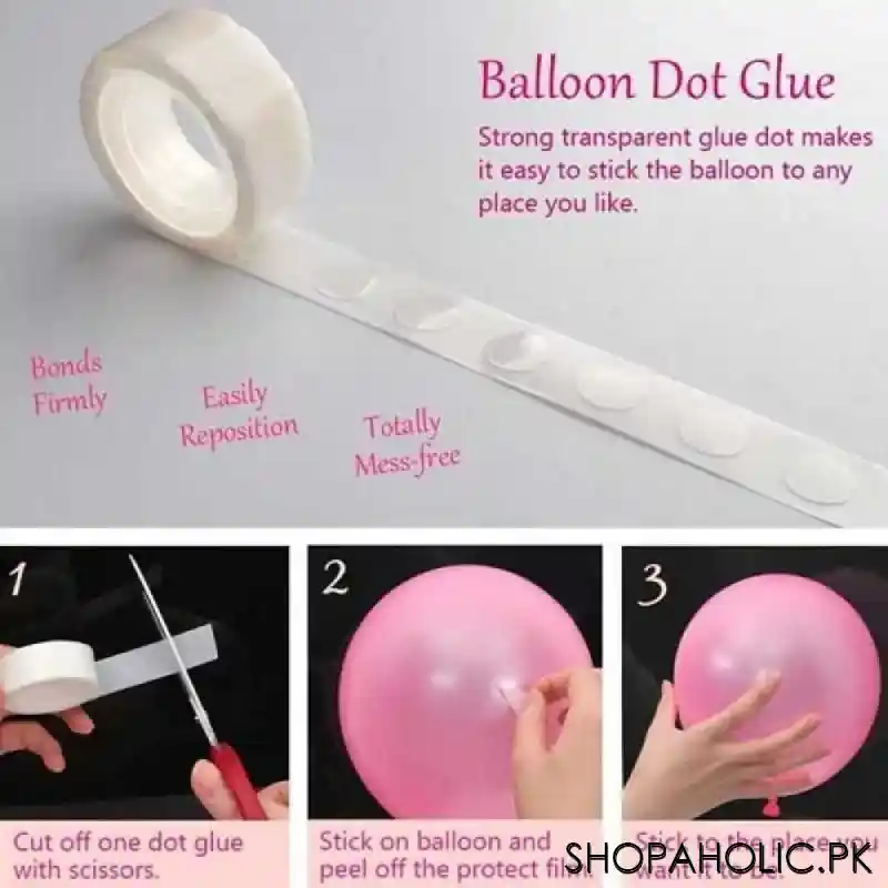 (Pack of 2) Balloon Glue Dots Tape