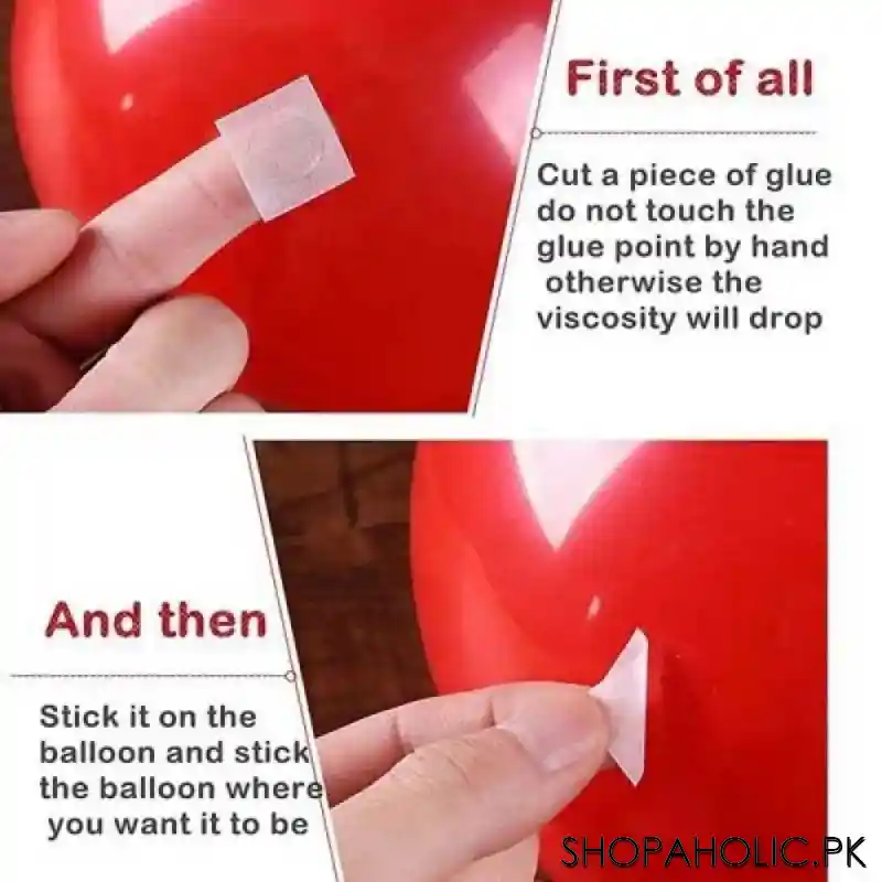 (Pack of 2) Balloon Glue Dots Tape