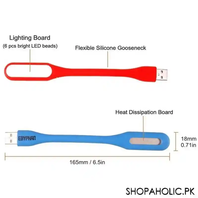 (Pack of 2) Flexible Portable Mini USB LED Light