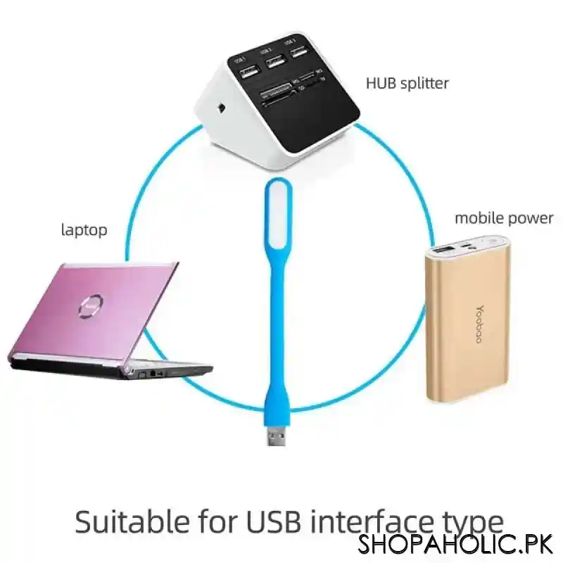 (Pack of 2) Flexible Portable Mini USB LED Light