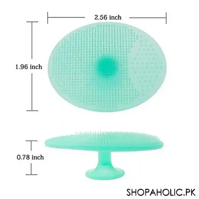 (Pack of 2) Soft Silicone Scrubber Facial Cleansing Pad