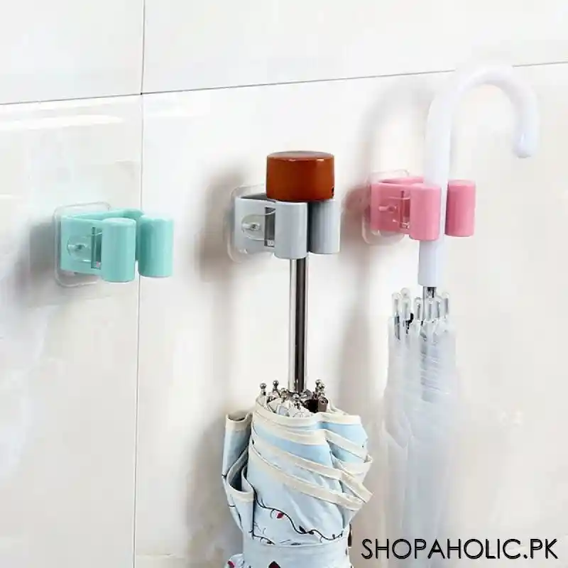 (Pack of 2) Wall Mounted Mop Holder