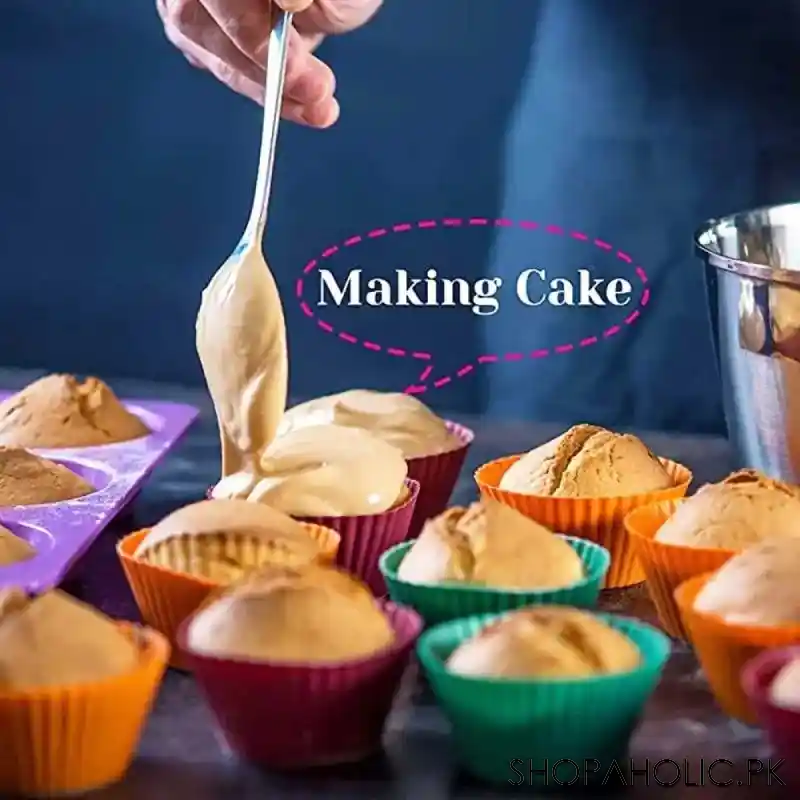 (Pack of 4) Silicone Cupcake Molds