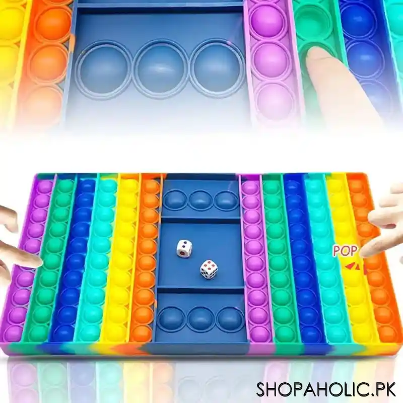 Push Pop-It Bubble Fidget Ludo with Dice