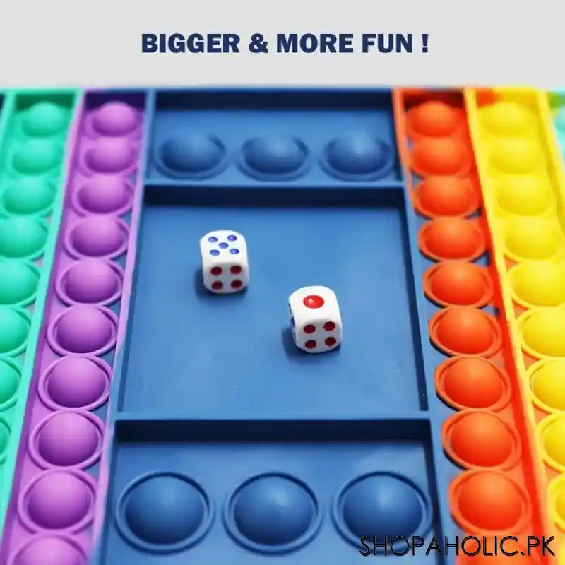 Push Pop-It Bubble Fidget Ludo with Dice