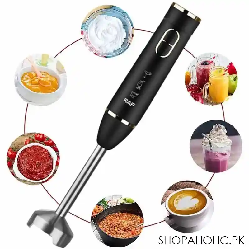 RAF 4 Blade Electric Hand Blender 800w R.320B