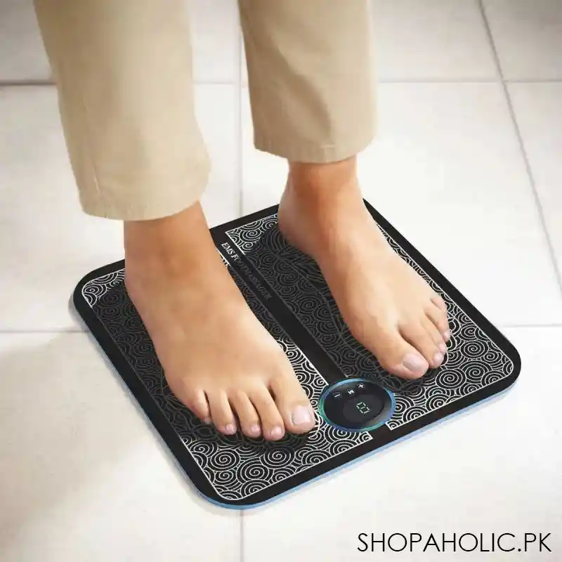 Rechargeable Portable EMS Electric Foot Massage Pad Feet Simulator