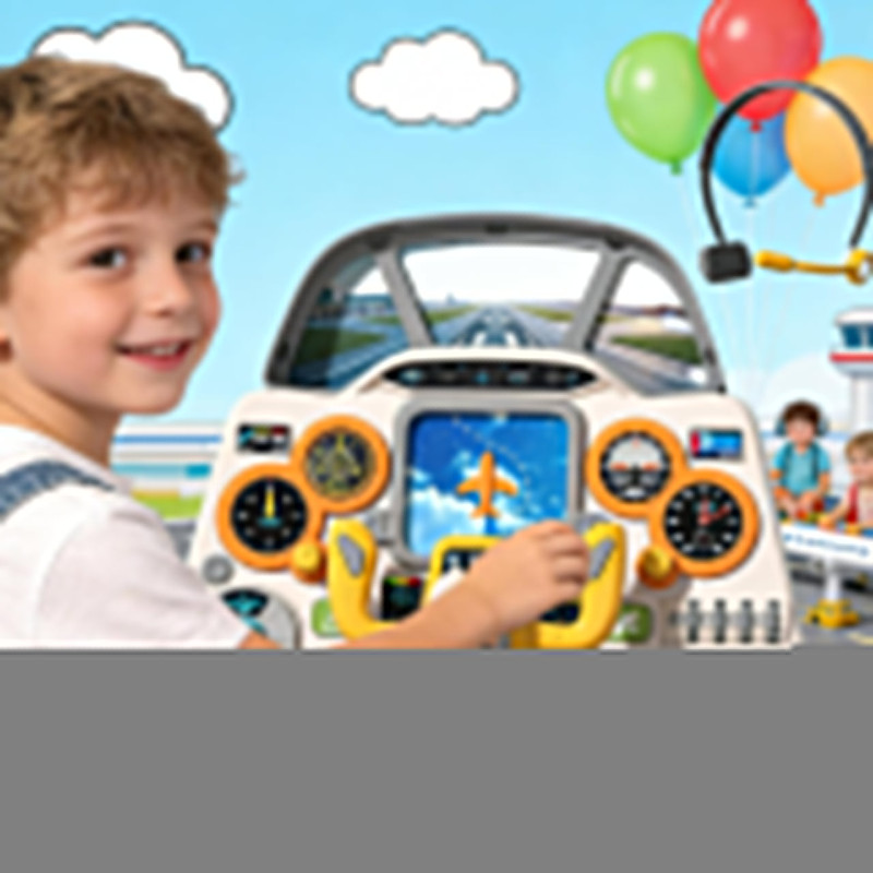 Battery Operated Simulation Aircraft Cockpit Game