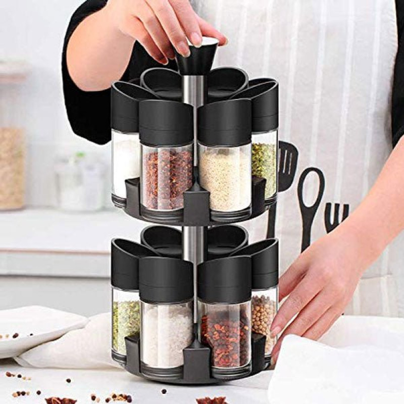 Rotating Double Layer Spice Rack