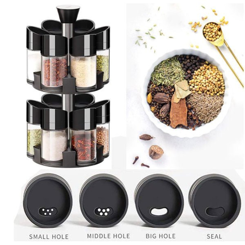 Rotating Double Layer Spice Rack