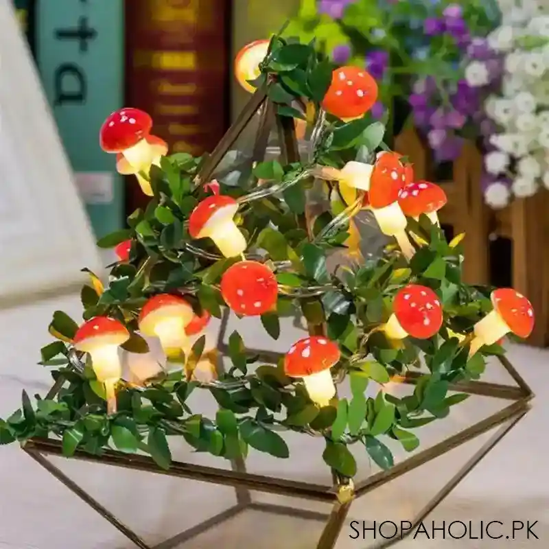 Set Of 10 3D Mushroom String Light