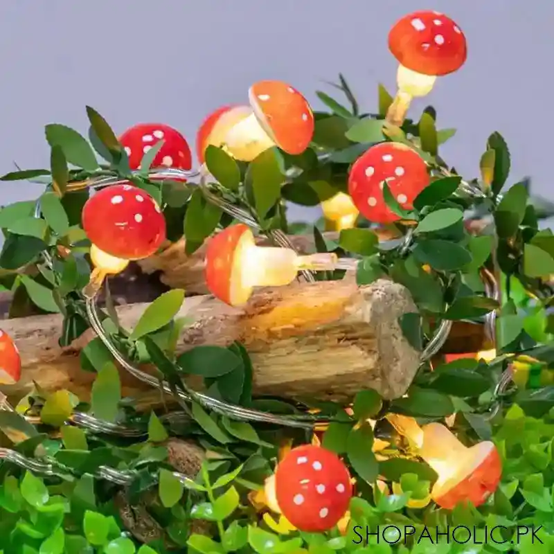 Set Of 10 3D Mushroom String Light