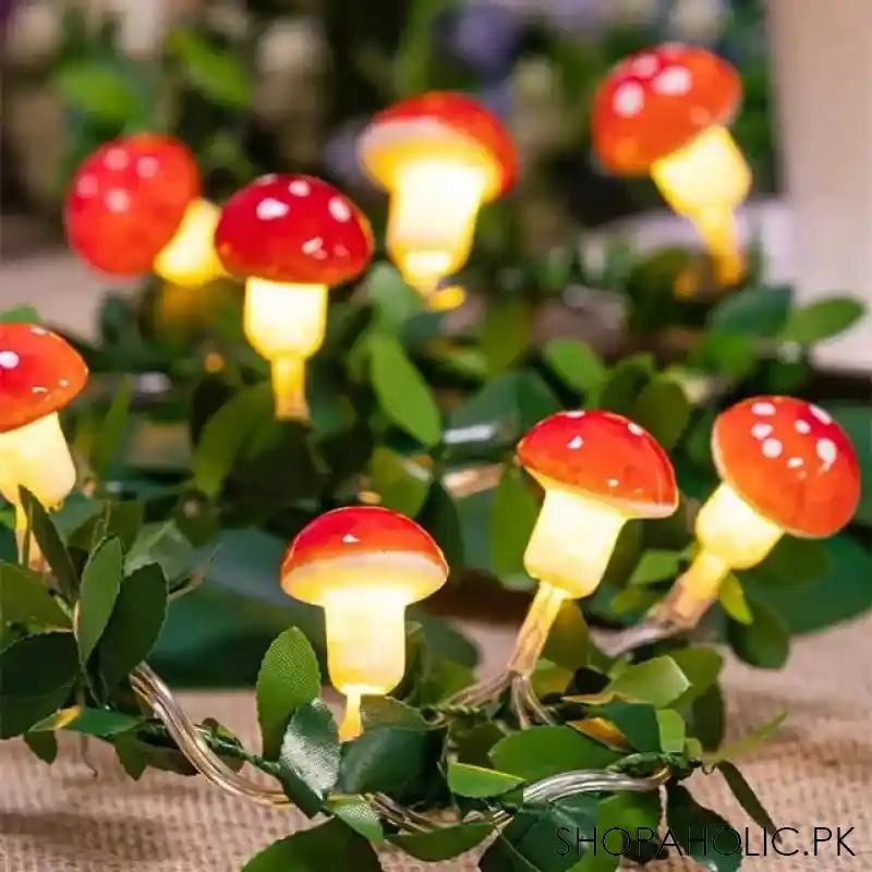 Set Of 10 3D Mushroom String Light