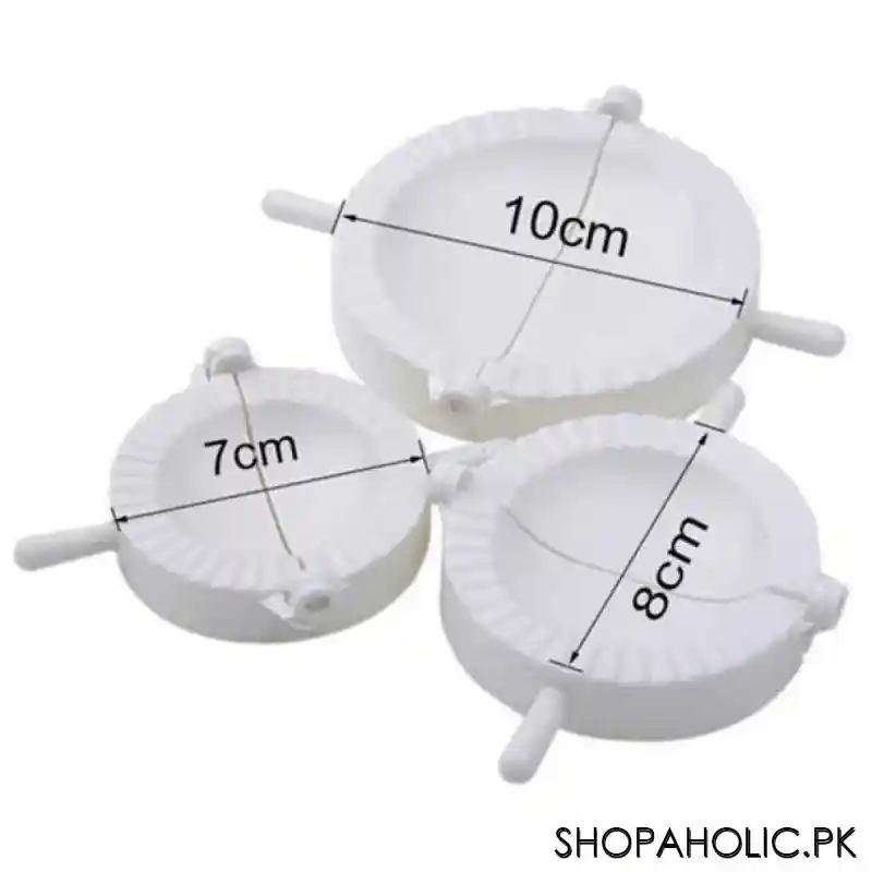 (Set of 3) Dumpling Mold White