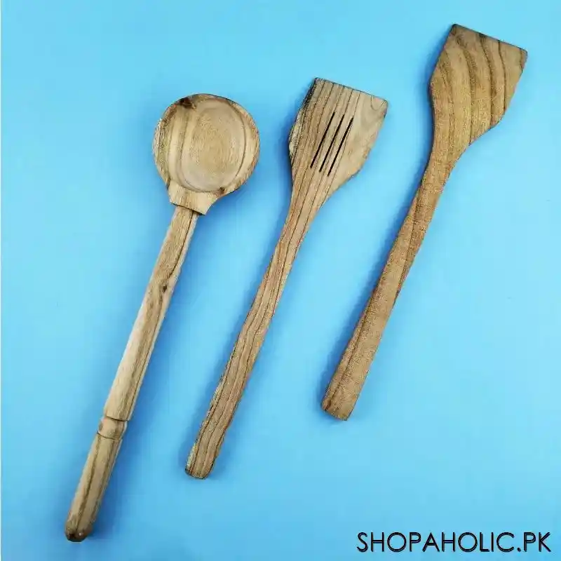 (Set Of 3) Kitchen Wooden Spatula Set