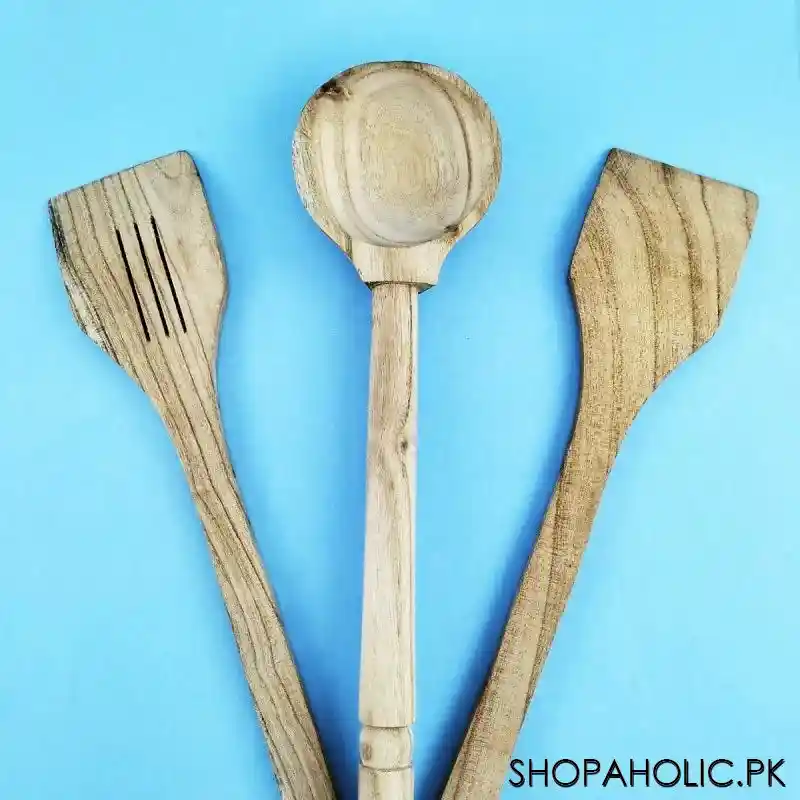 (Set Of 3) Kitchen Wooden Spatula Set