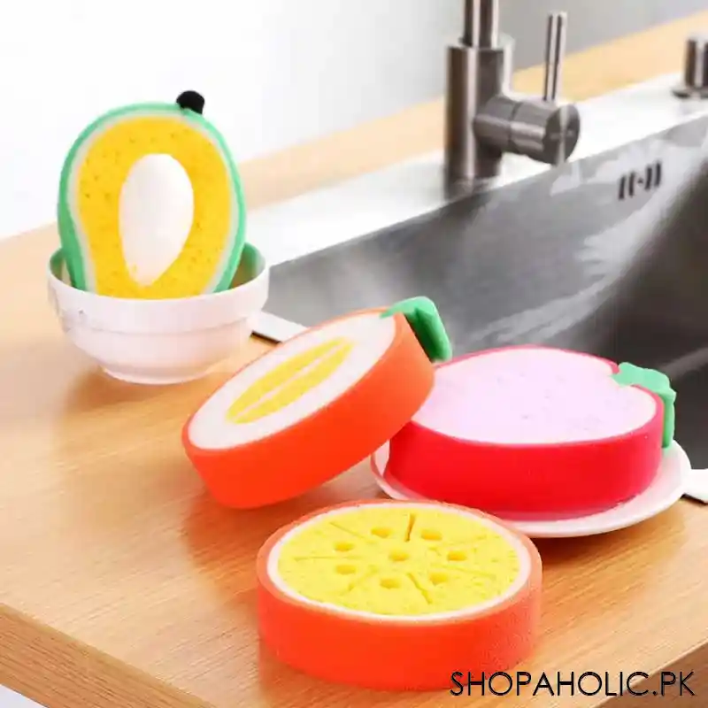 Fruit Shaped Dishwashing Sponges (Random)